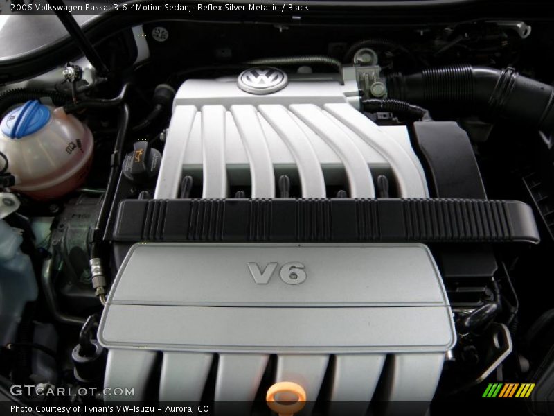 Reflex Silver Metallic / Black 2006 Volkswagen Passat 3.6 4Motion Sedan