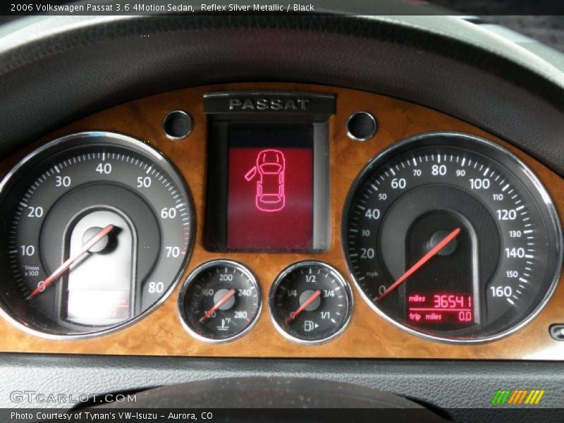 Reflex Silver Metallic / Black 2006 Volkswagen Passat 3.6 4Motion Sedan