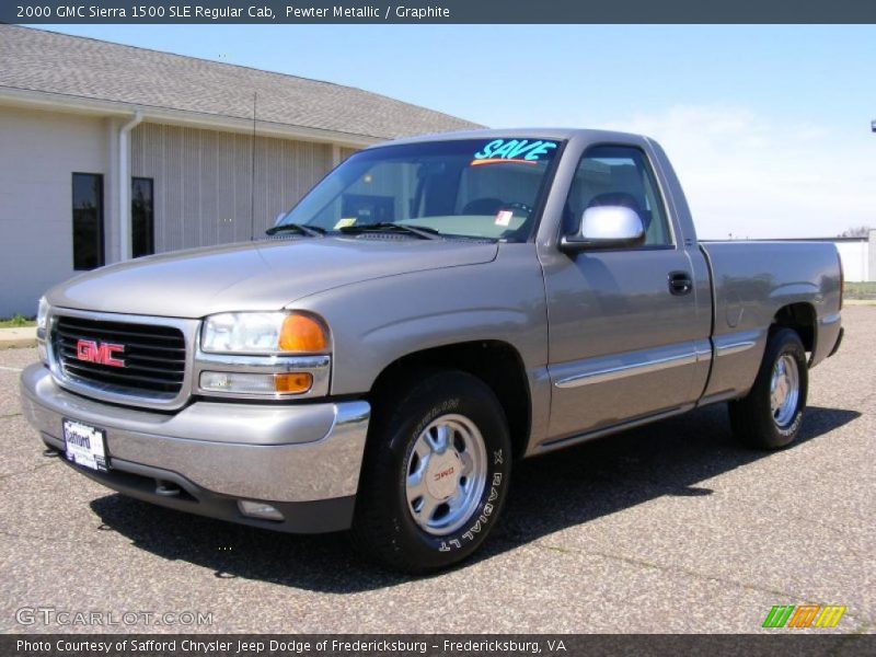 Pewter Metallic / Graphite 2000 GMC Sierra 1500 SLE Regular Cab