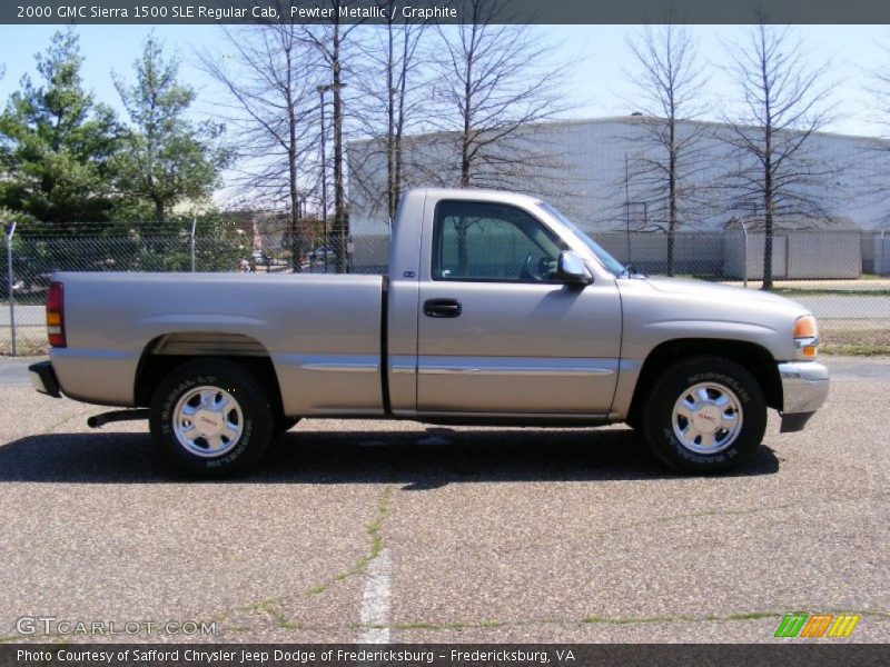 Pewter Metallic / Graphite 2000 GMC Sierra 1500 SLE Regular Cab