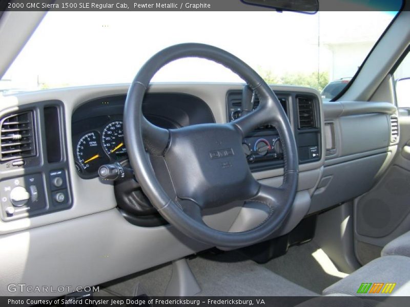 Pewter Metallic / Graphite 2000 GMC Sierra 1500 SLE Regular Cab