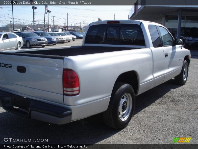 Bright Silver Metallic / Taupe 2001 Dodge Dakota Club Cab