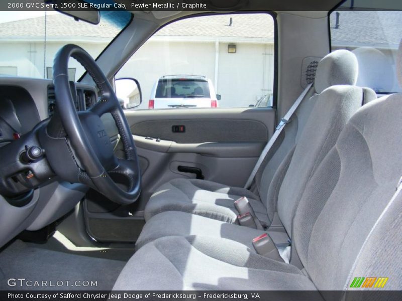 Pewter Metallic / Graphite 2000 GMC Sierra 1500 SLE Regular Cab