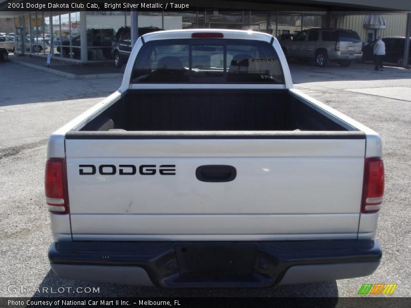 Bright Silver Metallic / Taupe 2001 Dodge Dakota Club Cab