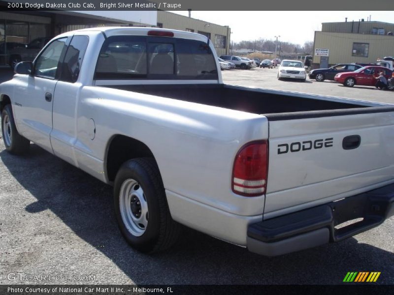 Bright Silver Metallic / Taupe 2001 Dodge Dakota Club Cab