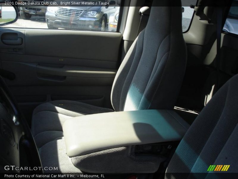 Bright Silver Metallic / Taupe 2001 Dodge Dakota Club Cab