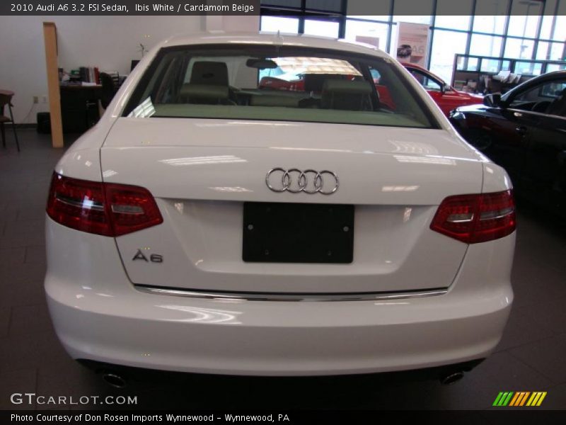 Ibis White / Cardamom Beige 2010 Audi A6 3.2 FSI Sedan