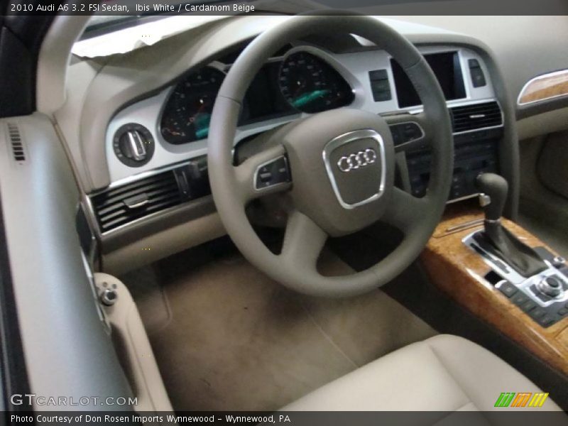 Ibis White / Cardamom Beige 2010 Audi A6 3.2 FSI Sedan