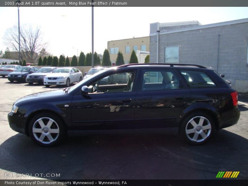 Ming Blue Pearl Effect / Platinum 2003 Audi A4 1.8T quattro Avant