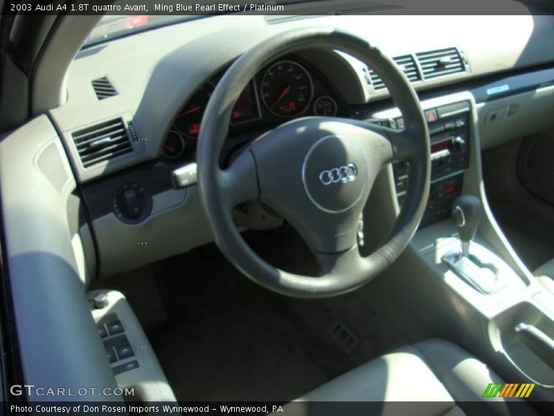 Ming Blue Pearl Effect / Platinum 2003 Audi A4 1.8T quattro Avant