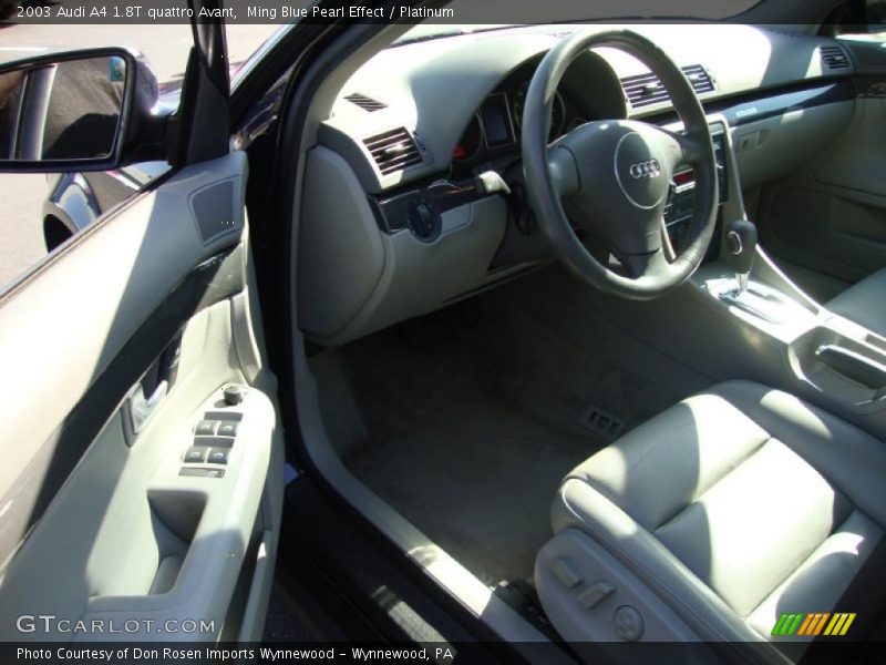 Ming Blue Pearl Effect / Platinum 2003 Audi A4 1.8T quattro Avant