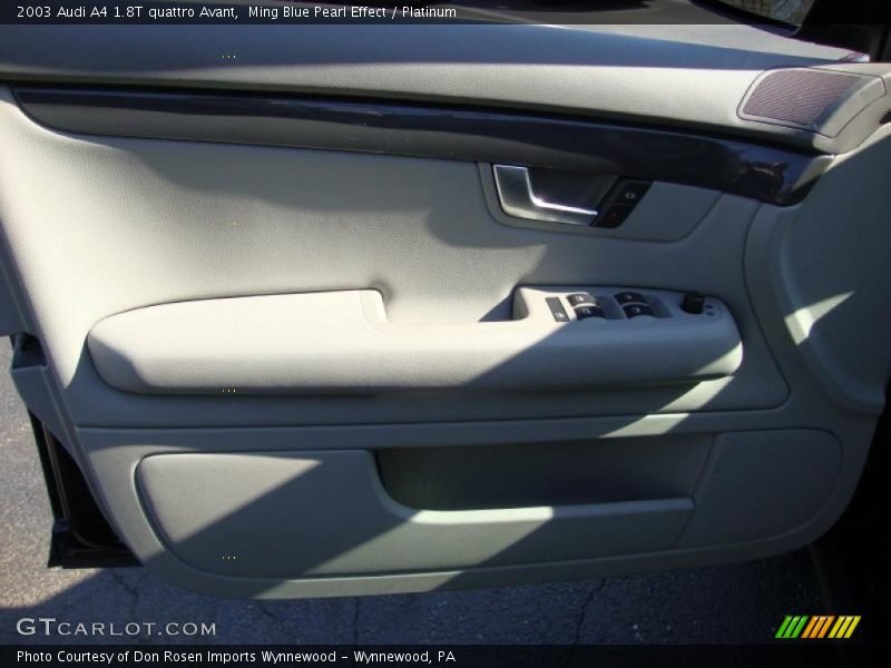 Ming Blue Pearl Effect / Platinum 2003 Audi A4 1.8T quattro Avant