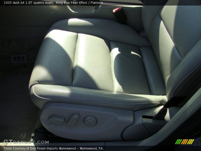 Ming Blue Pearl Effect / Platinum 2003 Audi A4 1.8T quattro Avant
