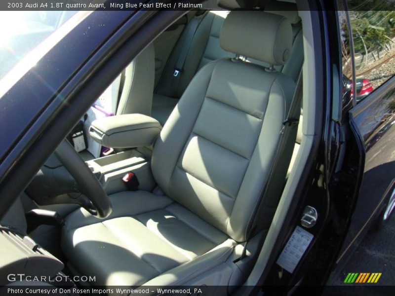 Ming Blue Pearl Effect / Platinum 2003 Audi A4 1.8T quattro Avant