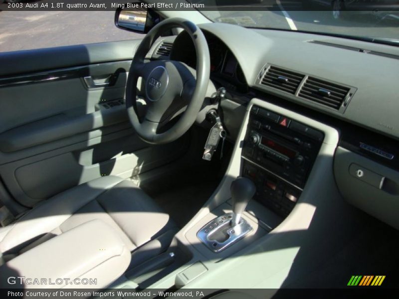 Ming Blue Pearl Effect / Platinum 2003 Audi A4 1.8T quattro Avant