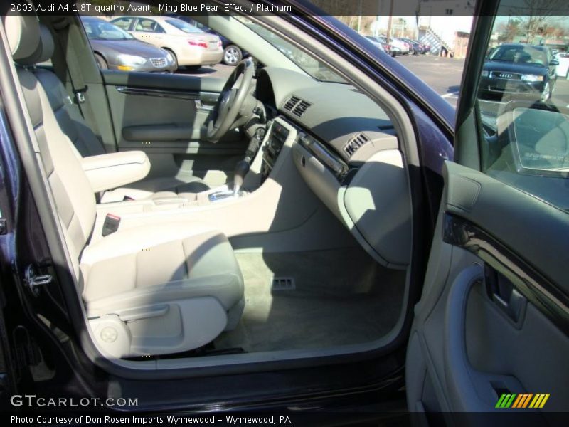 Ming Blue Pearl Effect / Platinum 2003 Audi A4 1.8T quattro Avant