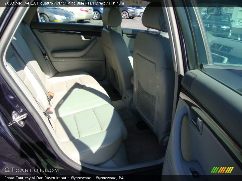 Ming Blue Pearl Effect / Platinum 2003 Audi A4 1.8T quattro Avant
