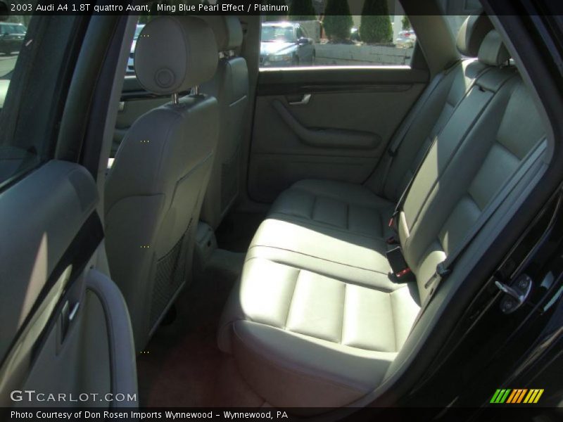 Ming Blue Pearl Effect / Platinum 2003 Audi A4 1.8T quattro Avant