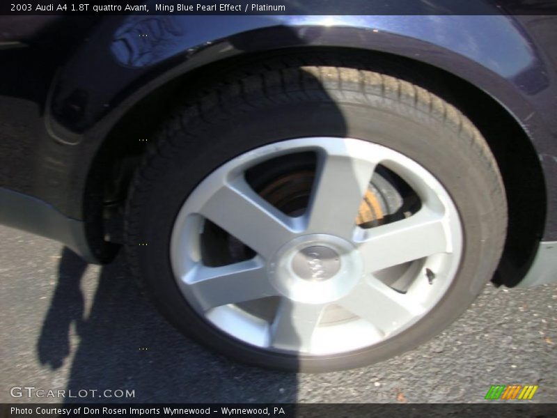 Ming Blue Pearl Effect / Platinum 2003 Audi A4 1.8T quattro Avant
