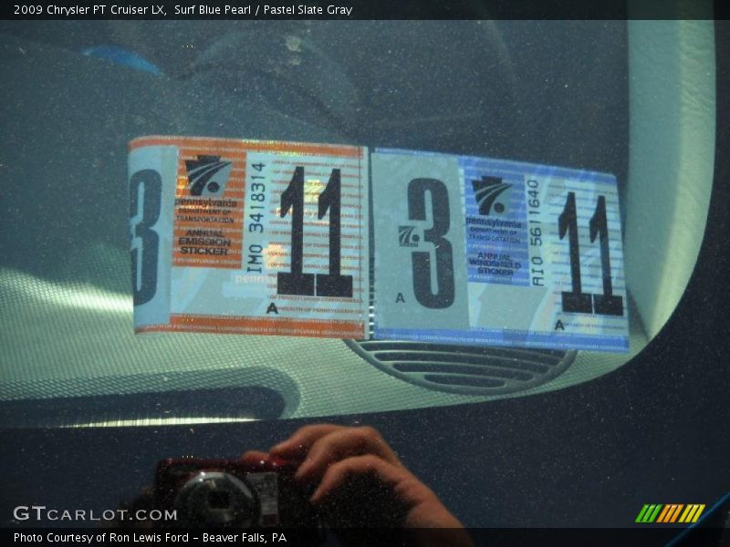 Surf Blue Pearl / Pastel Slate Gray 2009 Chrysler PT Cruiser LX