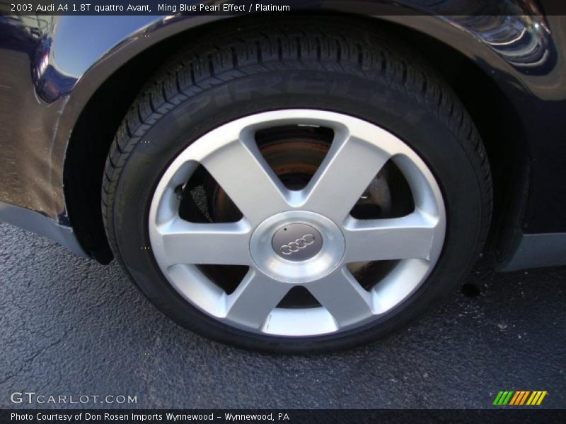 Ming Blue Pearl Effect / Platinum 2003 Audi A4 1.8T quattro Avant