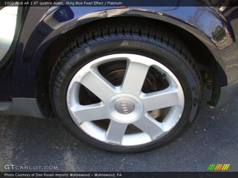 Ming Blue Pearl Effect / Platinum 2003 Audi A4 1.8T quattro Avant
