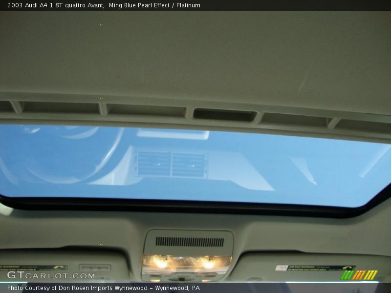 Ming Blue Pearl Effect / Platinum 2003 Audi A4 1.8T quattro Avant