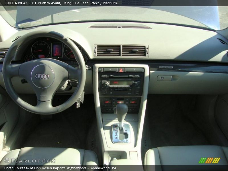 Ming Blue Pearl Effect / Platinum 2003 Audi A4 1.8T quattro Avant