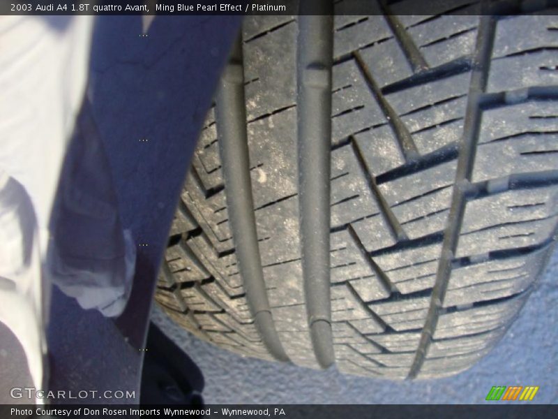 Ming Blue Pearl Effect / Platinum 2003 Audi A4 1.8T quattro Avant