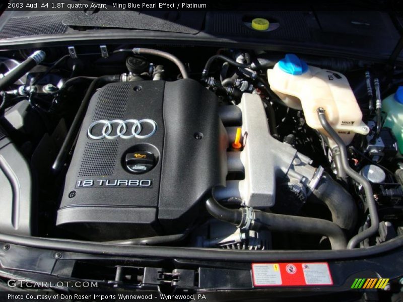 Ming Blue Pearl Effect / Platinum 2003 Audi A4 1.8T quattro Avant
