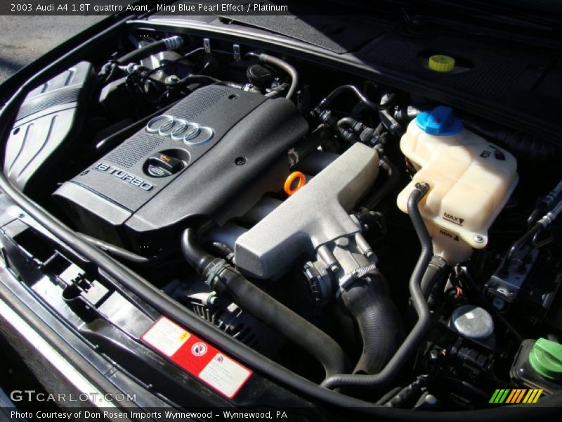 Ming Blue Pearl Effect / Platinum 2003 Audi A4 1.8T quattro Avant