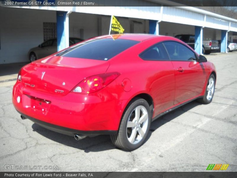 Crimson Red / Ebony 2007 Pontiac G6 GTP Coupe
