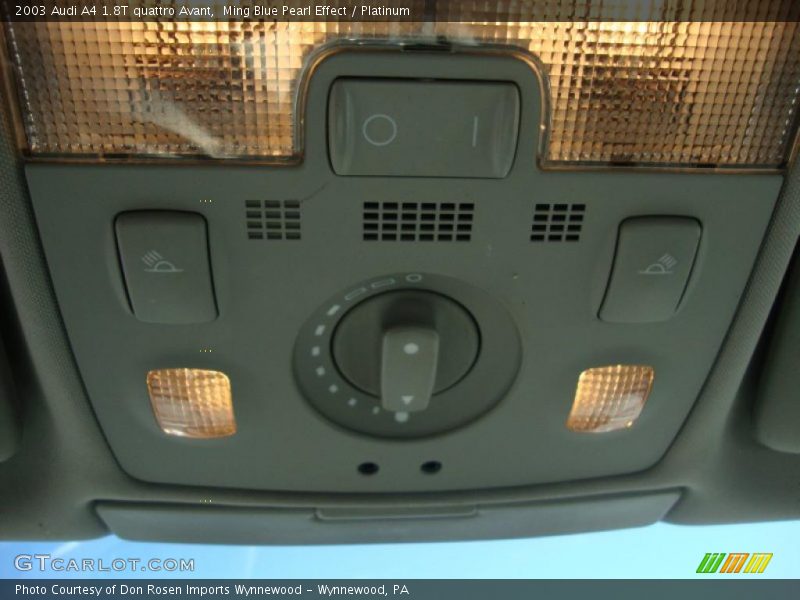 Ming Blue Pearl Effect / Platinum 2003 Audi A4 1.8T quattro Avant