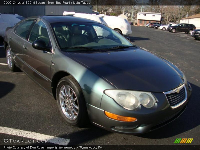 Steel Blue Pearl / Light Taupe 2002 Chrysler 300 M Sedan