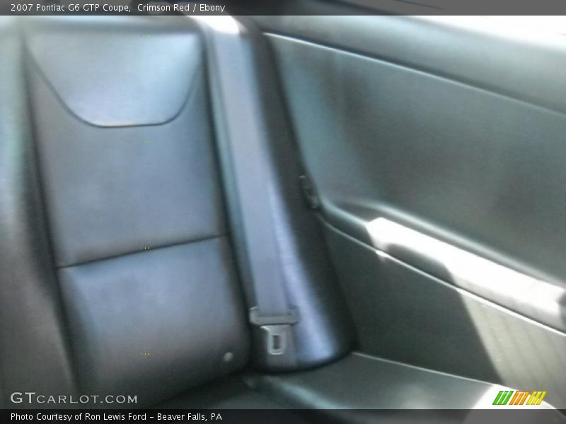 Crimson Red / Ebony 2007 Pontiac G6 GTP Coupe