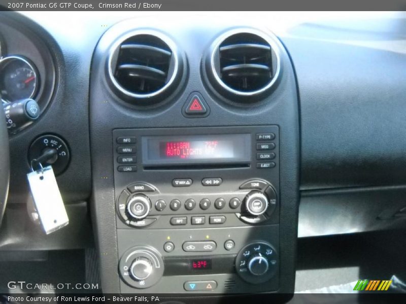Crimson Red / Ebony 2007 Pontiac G6 GTP Coupe