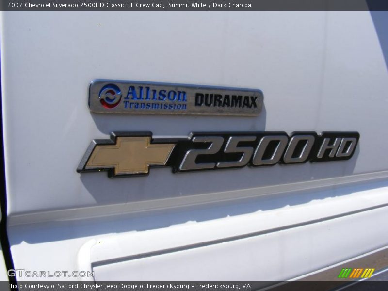 Summit White / Dark Charcoal 2007 Chevrolet Silverado 2500HD Classic LT Crew Cab
