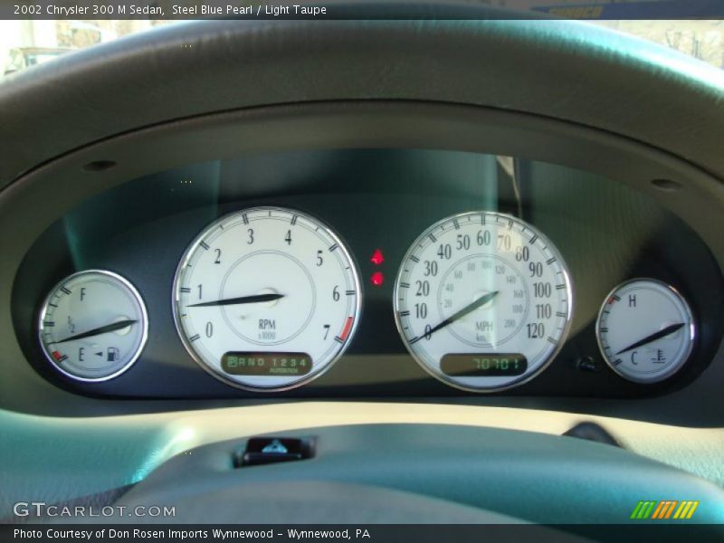 Steel Blue Pearl / Light Taupe 2002 Chrysler 300 M Sedan