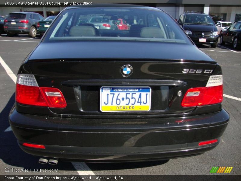 Jet Black / Black 2005 BMW 3 Series 325i Coupe
