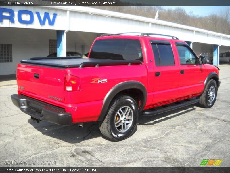 Victory Red / Graphite 2003 Chevrolet S10 LS ZR5 Crew Cab 4x4