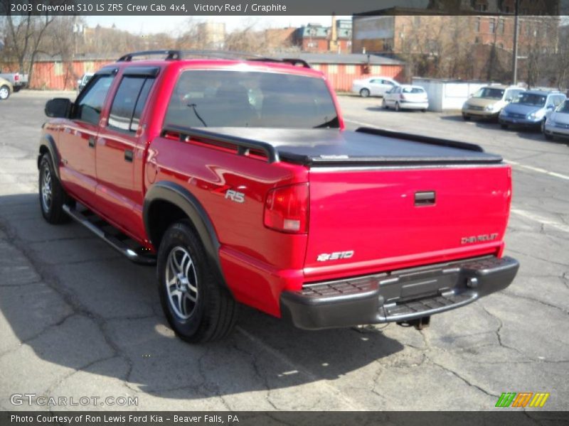 Victory Red / Graphite 2003 Chevrolet S10 LS ZR5 Crew Cab 4x4