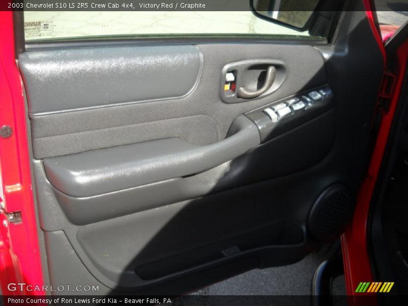 Victory Red / Graphite 2003 Chevrolet S10 LS ZR5 Crew Cab 4x4