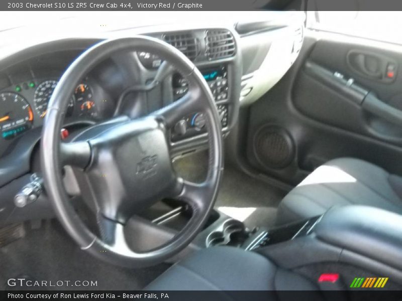 Victory Red / Graphite 2003 Chevrolet S10 LS ZR5 Crew Cab 4x4