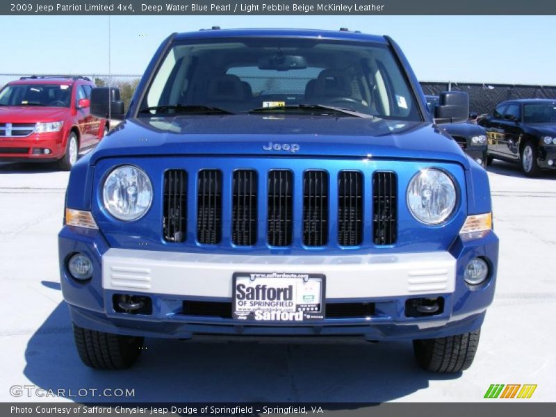 Deep Water Blue Pearl / Light Pebble Beige McKinley Leather 2009 Jeep Patriot Limited 4x4