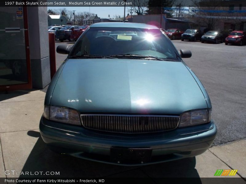 Medium Sea Green Metallic / Green 1997 Buick Skylark Custom Sedan