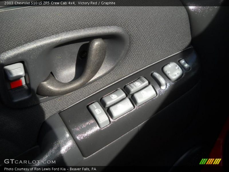Victory Red / Graphite 2003 Chevrolet S10 LS ZR5 Crew Cab 4x4