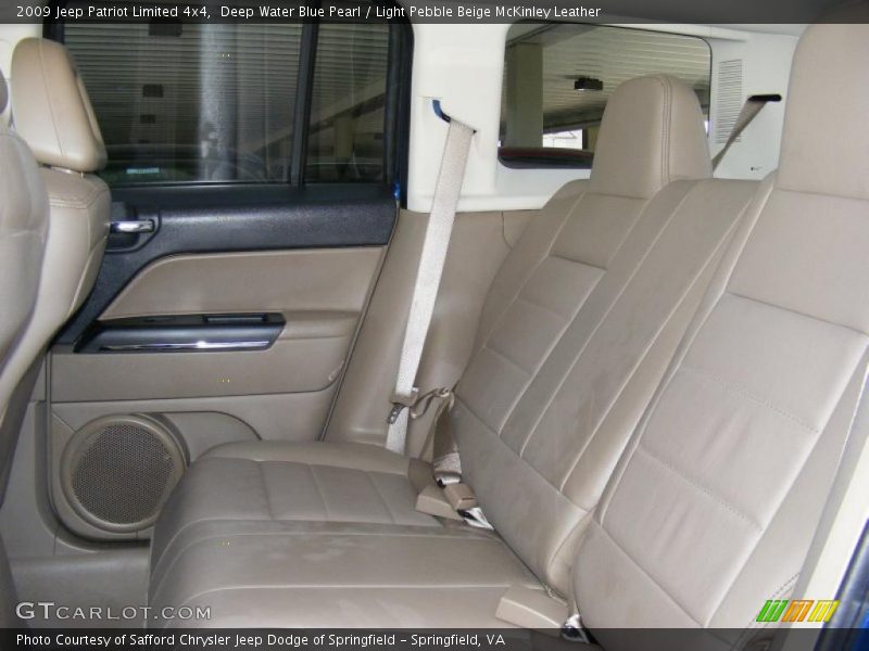 Deep Water Blue Pearl / Light Pebble Beige McKinley Leather 2009 Jeep Patriot Limited 4x4
