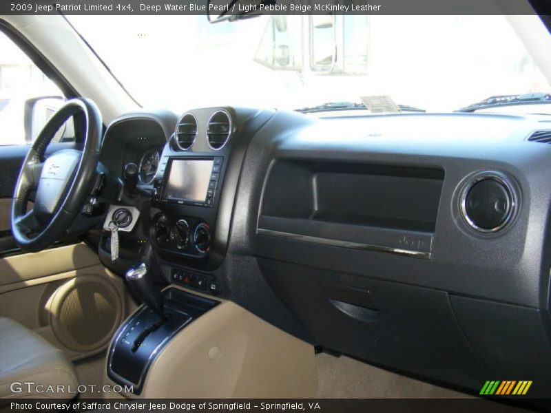 Deep Water Blue Pearl / Light Pebble Beige McKinley Leather 2009 Jeep Patriot Limited 4x4