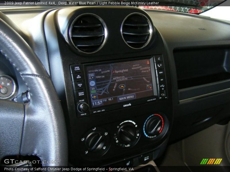 Deep Water Blue Pearl / Light Pebble Beige McKinley Leather 2009 Jeep Patriot Limited 4x4