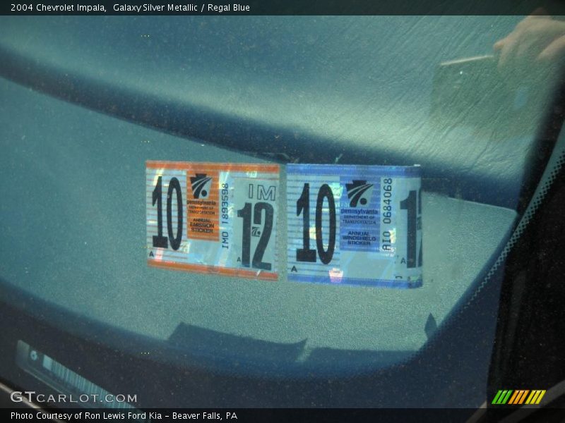 Galaxy Silver Metallic / Regal Blue 2004 Chevrolet Impala